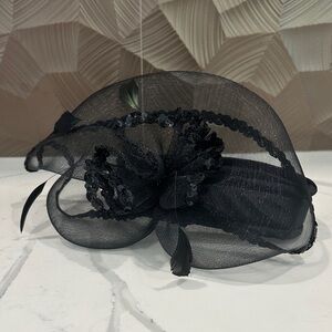 Elegant Black Fascinator Hat